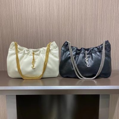 Replica Ysl Mini Leather Shoulder Hobo Bag