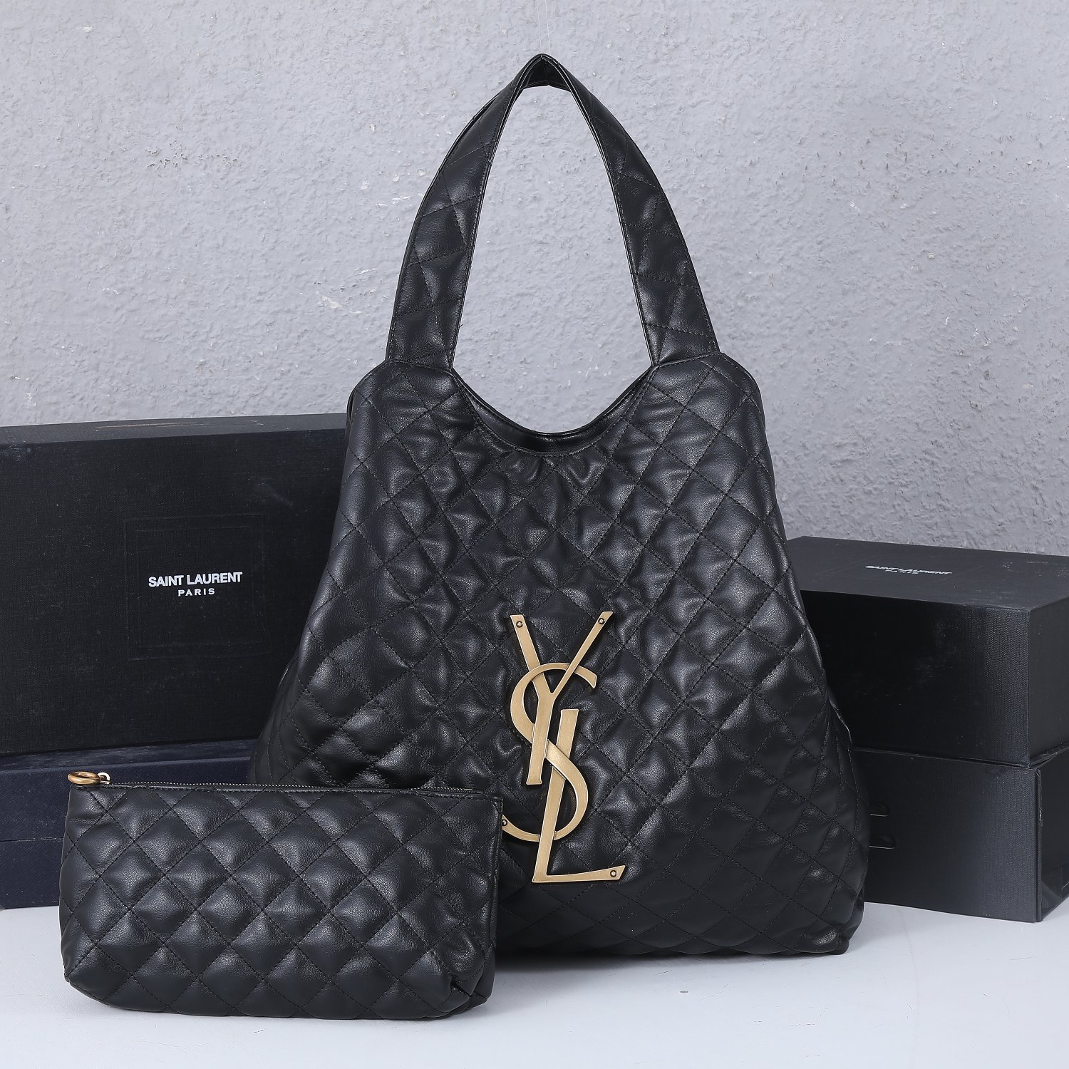 Replica Ysl Aaa-Icare Maxi Shopping Bag With Wallet - Image 2