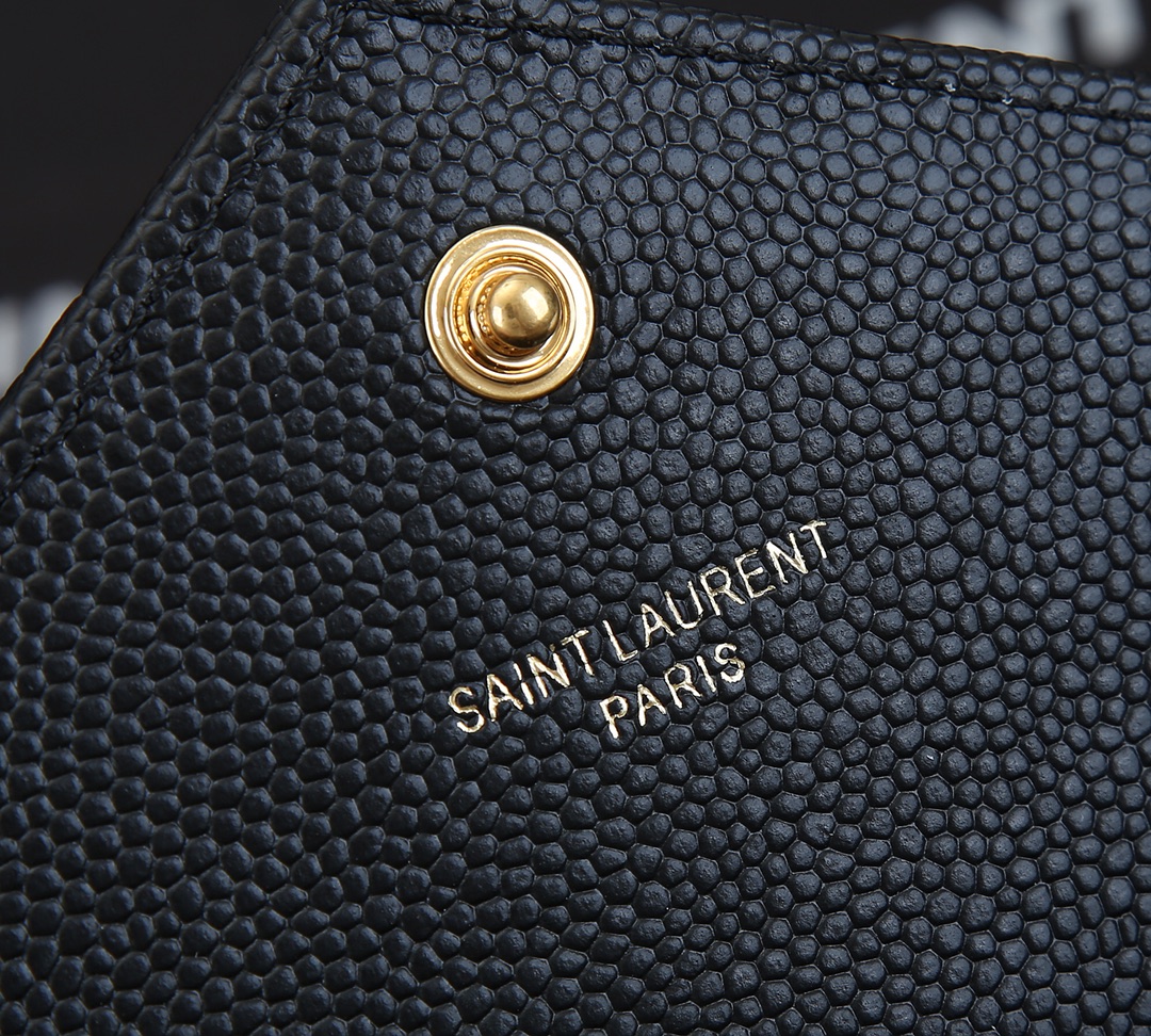 Replica Ysl Envelope Chain Wallet In Grain De Poudre Embossed Leather 1888 - Image 18