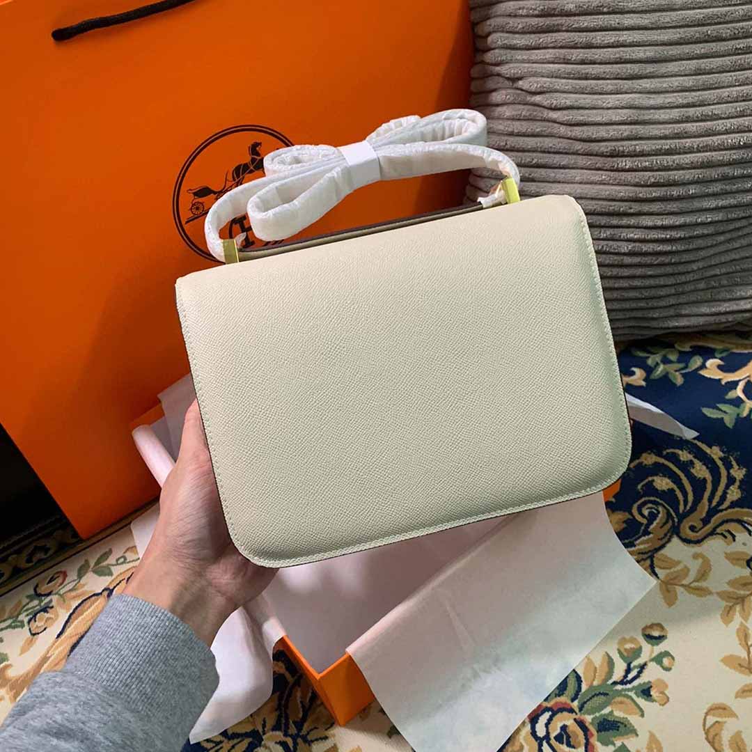 Replica Hermes Aaa-Constance Handbag 24Cm&19Cm Black/White/Pink - Image 15