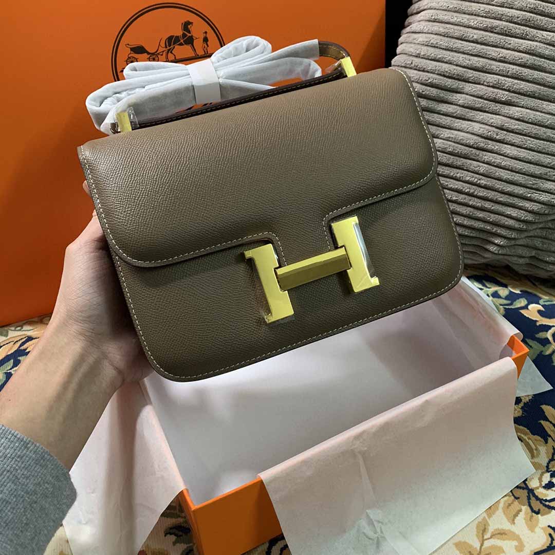 Replica Hermes Aaa-Constance Handbag 24Cm&19Cm Black/White/Pink - Image 21