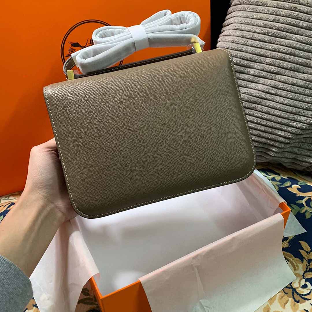 Replica Hermes Aaa-Constance Handbag 24Cm&19Cm Black/White/Pink - Image 22