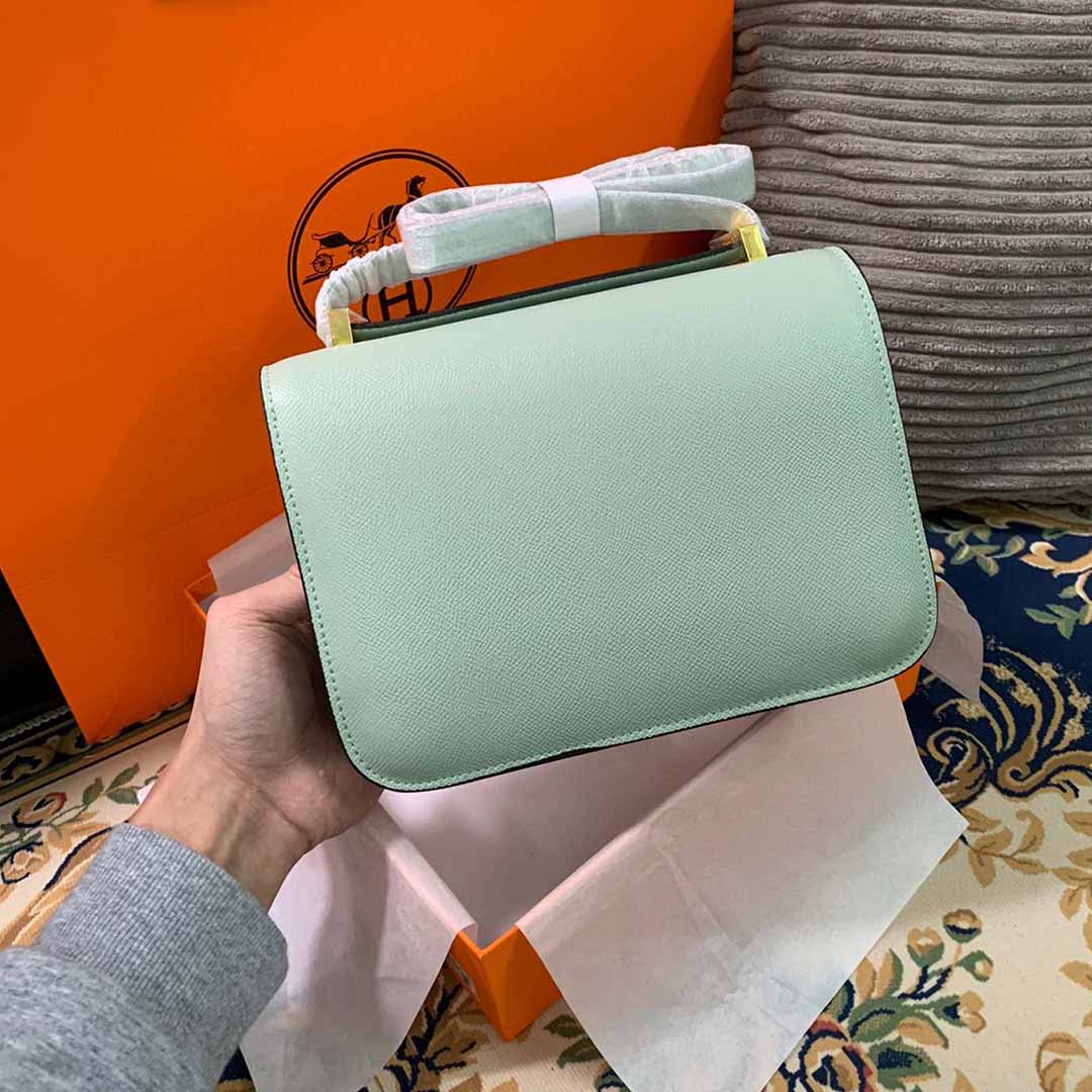 Replica Hermes Aaa-Constance Handbag 24Cm&19Cm Black/White/Pink - Image 23