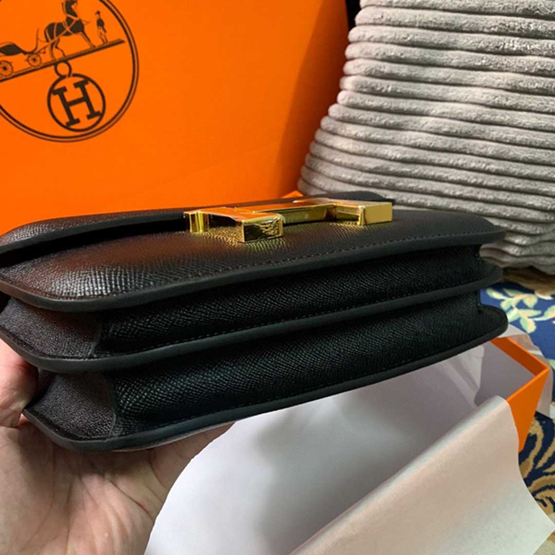 Replica Hermes Aaa-Constance Handbag 24Cm&19Cm Black/White/Pink - Image 8