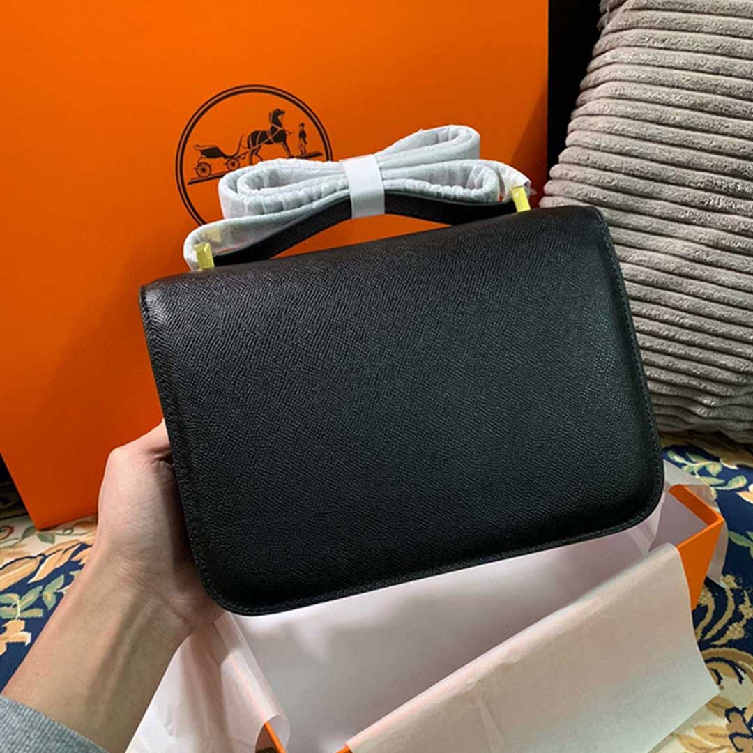 Replica Hermes Aaa-Constance Handbag 24Cm&19Cm Black/White/Pink - Image 10