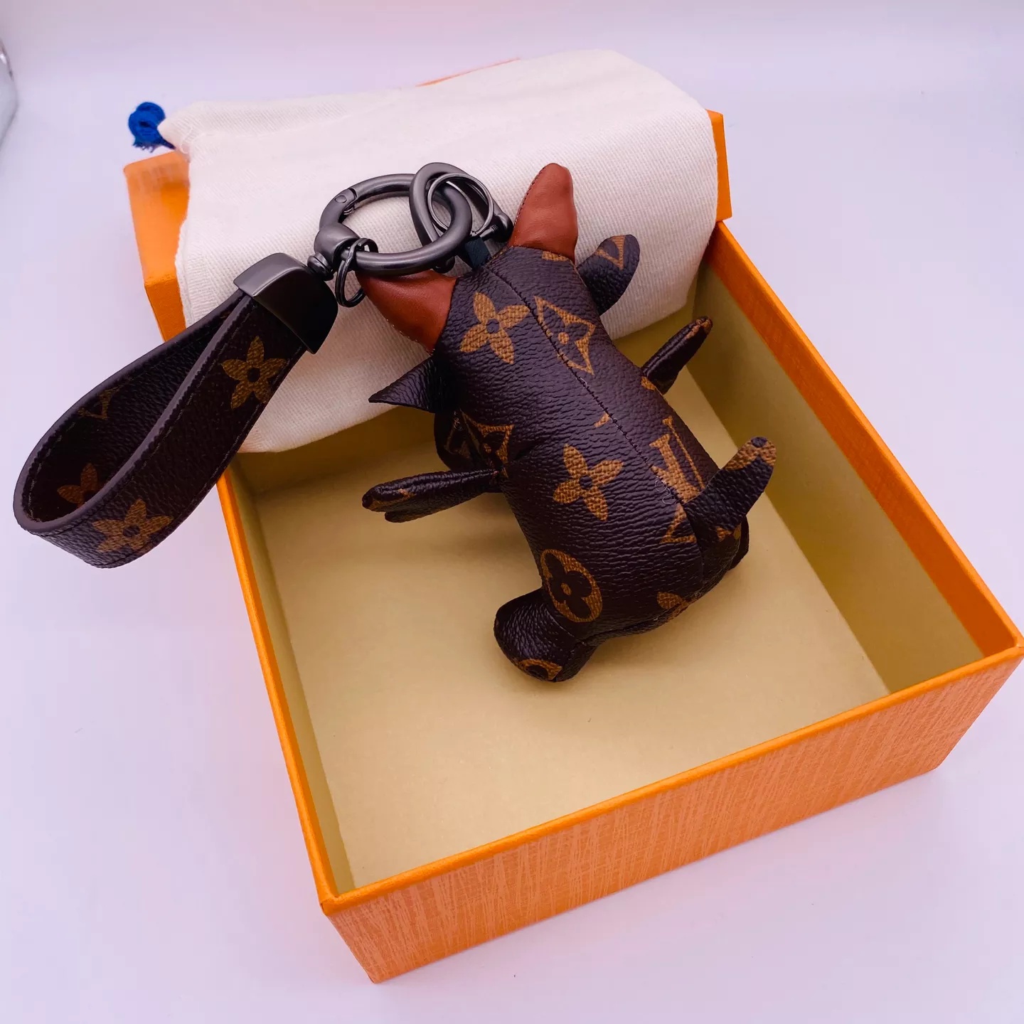 Replica Louis Vuitton Cute Cow Bag Charm And Key Holder - Image 3