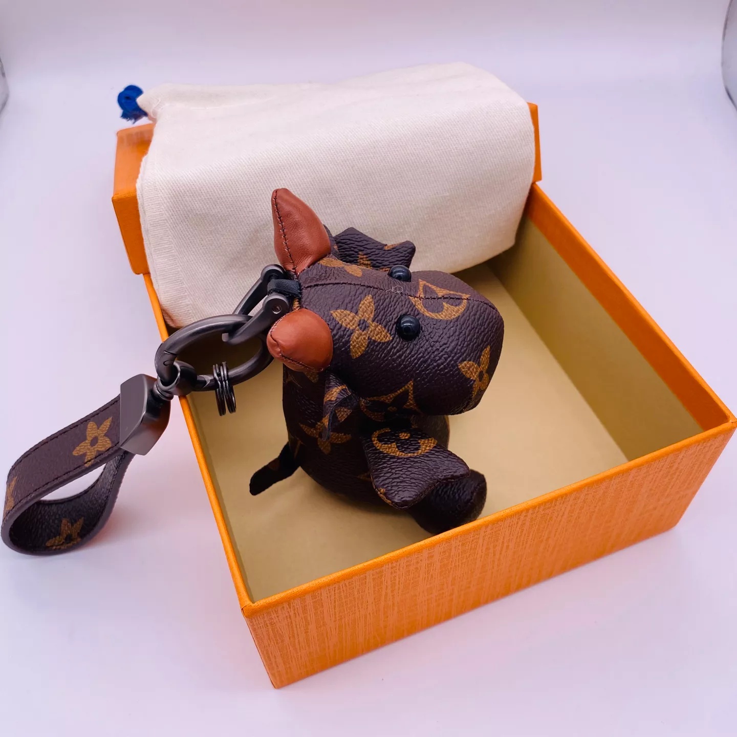 Replica Louis Vuitton Cute Cow Bag Charm And Key Holder - Image 4
