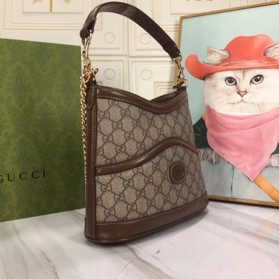Alternative view of Replica Gucci Large Shoulder Bag With Interlocking G