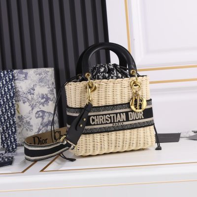 Alternative view of Replica Dior Lady D Bag-Black