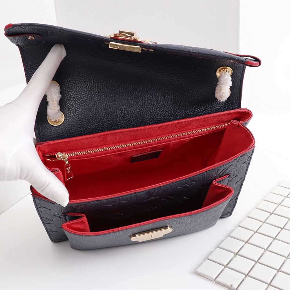 Replica Louis Vuitton Embossed Vavin Pm M43931 Black/Red/Navy - Image 18