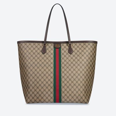 Replica Balenciaga X Gucci Hacker Large Tote Bag 680127 Beige