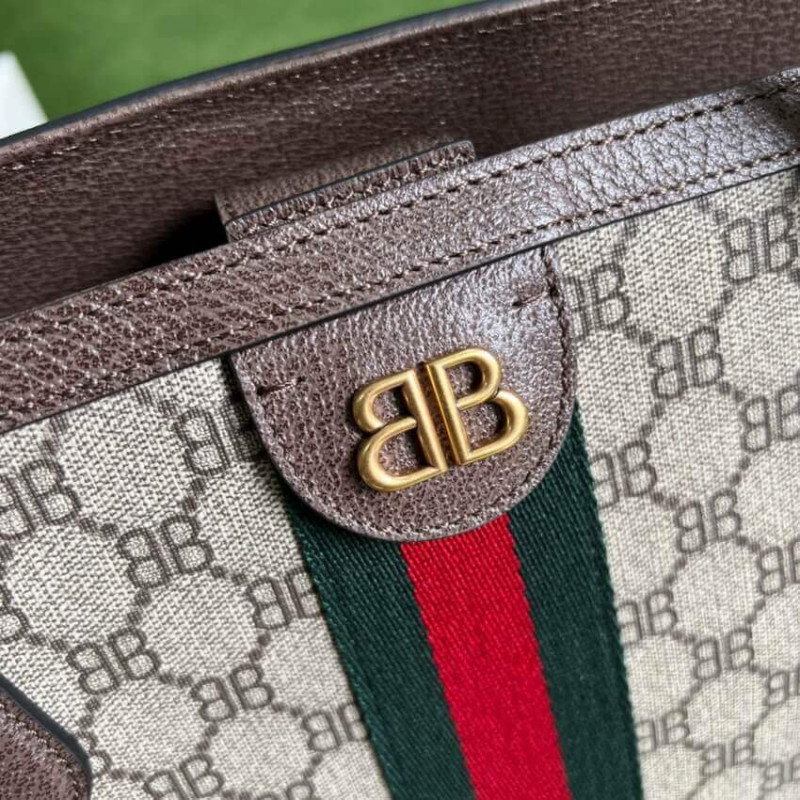 Replica Balenciaga X Gucci Hacker Large Tote Bag 680127 Beige - Image 7
