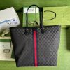 Best Replicas Bags - Balenciaga x Gucci Hacker Large Tote Bag 680127 Black Top Quality Louis Vuitton LV Replica Bags On Sales