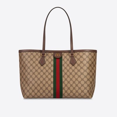 Replica Balenciaga X Gucci Hacker Medium Tote Bag 680125 Beige