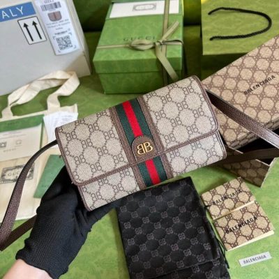 Replica Balenciaga X Gucci Hacker Mini Crossbody Bag 680131