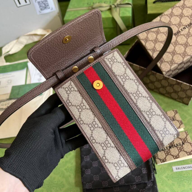Replica Balenciaga X Gucci Hacker Phone Bag 680130 - Image 7