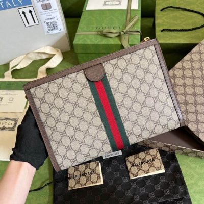 Alternative view of Replica Balenciaga X Gucci Hacker Pouch 680382