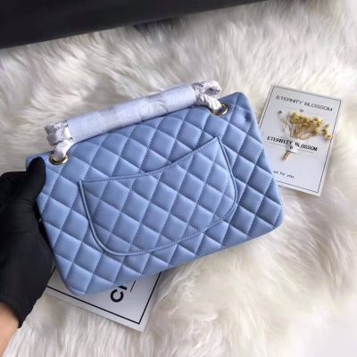 Alternative view of Replica Chanel 1112 Blue Medium Size 2.55 Lambskin Leather Flap Bag