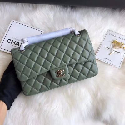 Alternative view of Replica Chanel 1112 Green Medium Size 2.55 Lambskin Leather Flap Bag