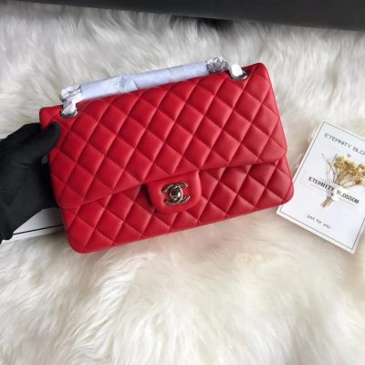 Alternative view of Replica Chanel 1112 Red Medium Size 2.55 Lambskin Leather Flap Bag
