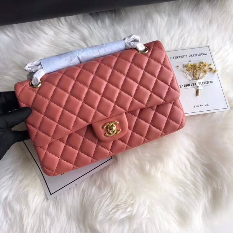 Replica Chanel 1112 Rose Quartz Medium Size 2.55 Lambskin Leather Flap Bag - Image 3