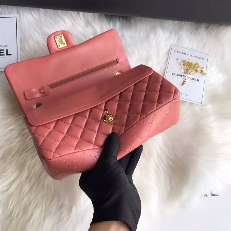 Replica Chanel 1112 Rose Quartz Medium Size 2.55 Lambskin Leather Flap Bag - Image 5