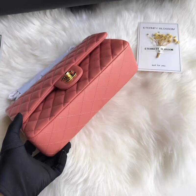 Replica Chanel 1112 Rose Quartz Medium Size 2.55 Lambskin Leather Flap Bag - Image 6