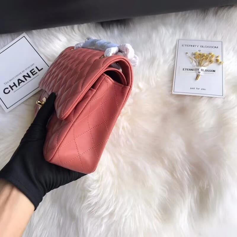 Replica Chanel 1112 Rose Quartz Medium Size 2.55 Lambskin Leather Flap Bag - Image 7