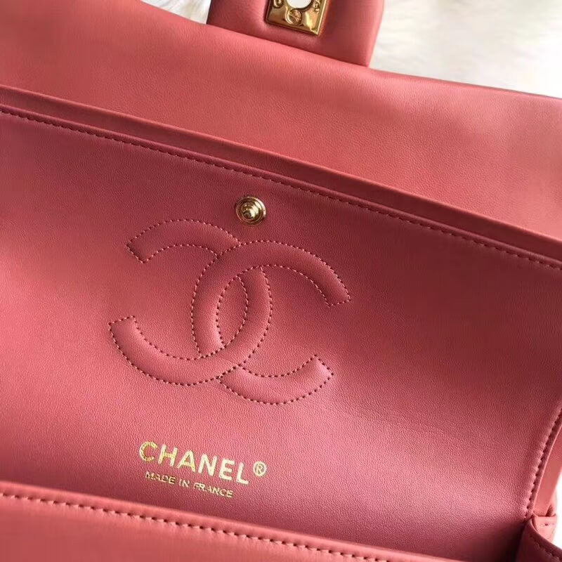 Replica Chanel 1112 Rose Quartz Medium Size 2.55 Lambskin Leather Flap Bag - Image 9