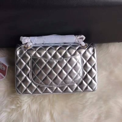Alternative view of Replica Chanel 1112 Silver Medium Size 2.55 Lambskin Leather Flap Bag