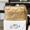 Best Replicas Bags - Chanel 19 Flap Bag AS1160 Gold Top Quality Louis Vuitton LV Replica Bags On Sales