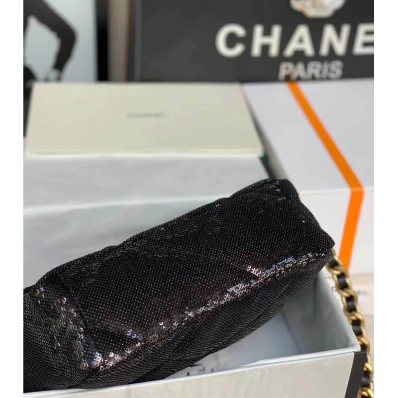 Replica Chanel 19 Flap Bag In Tweed&Amp;Sequins As1160 - Image 4