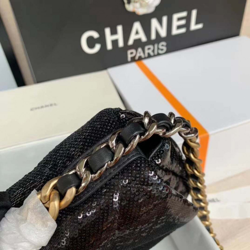 Replica Chanel 19 Flap Bag In Tweed&Amp;Sequins As1160 - Image 7