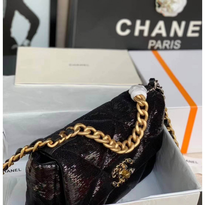 Replica Chanel 19 Flap Bag In Tweed&Amp;Sequins As1160 - Image 8