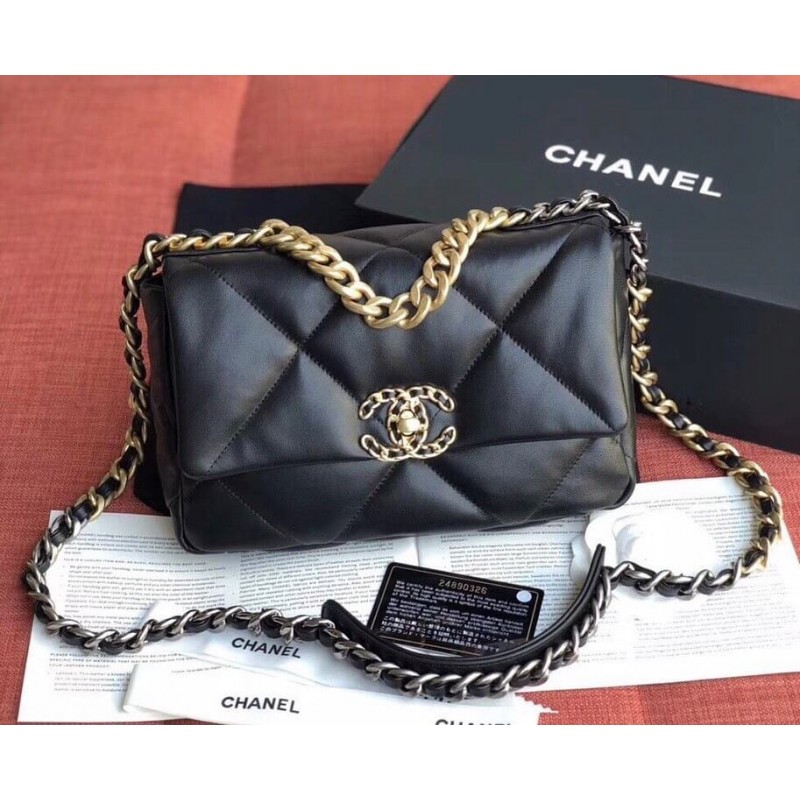 Replica Chanel 19 Lambskin Flap Bag As1160 - Image 2