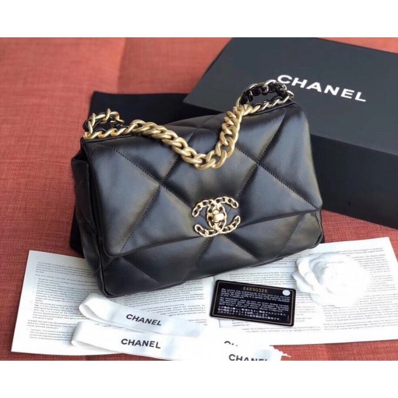 Replica Chanel 19 Lambskin Flap Bag As1160 - Image 3