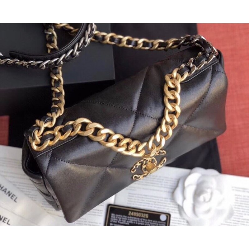 Replica Chanel 19 Lambskin Flap Bag As1160 - Image 4