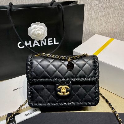 Alternative view of Replica Chanel Braided Calfskin Flap Bag As6075