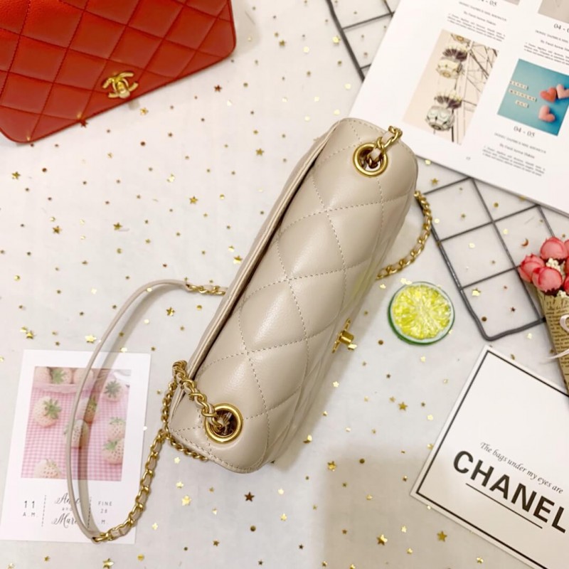 Replica Chanel Calf Leather Single Flap Bag As8869 - Image 4