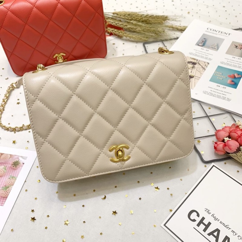 Replica Chanel Calf Leather Single Flap Bag As8869 - Image 5