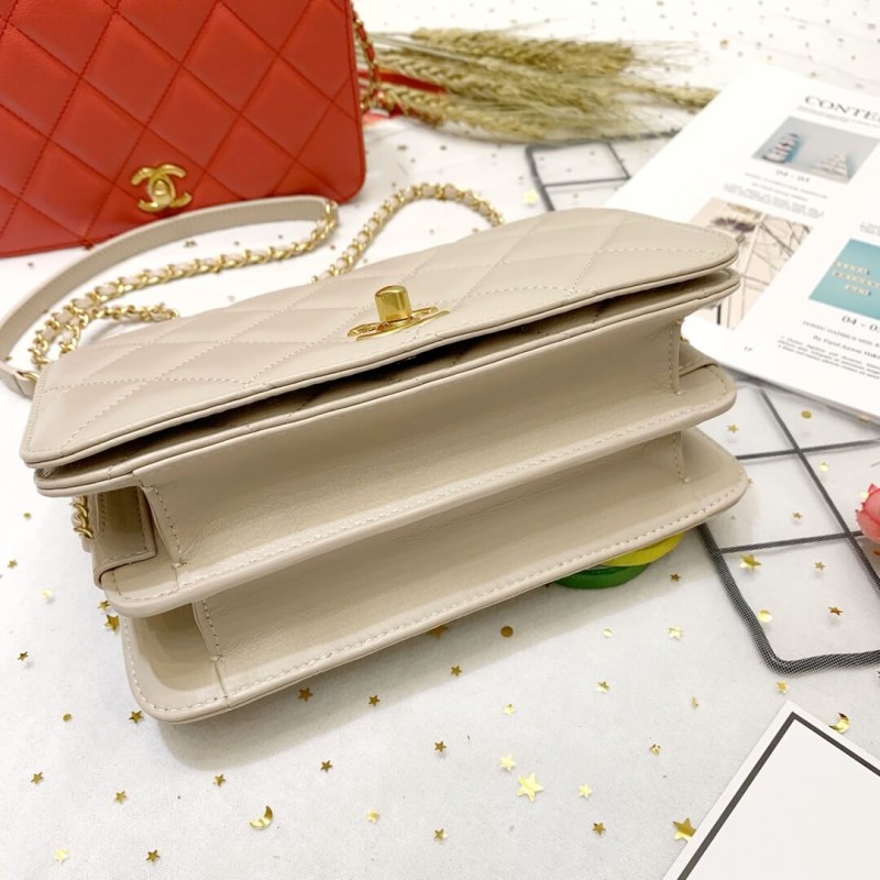 Replica Chanel Calf Leather Single Flap Bag As8869 - Image 7