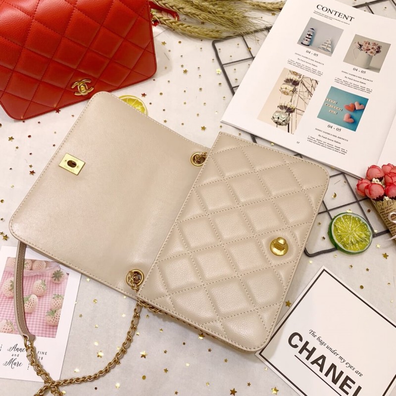 Replica Chanel Calf Leather Single Flap Bag As8869 - Image 8