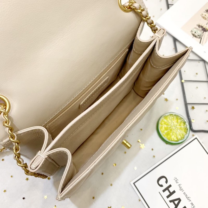 Replica Chanel Calf Leather Single Flap Bag As8869 - Image 9