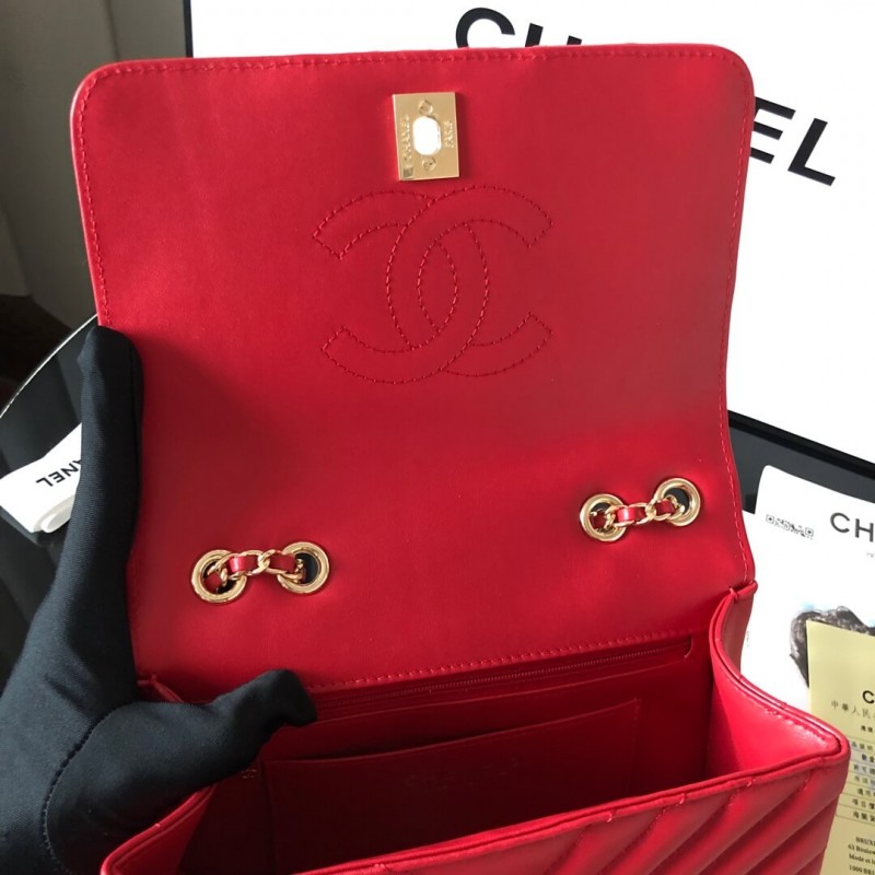 Replica Chanel Calfskin Mini Flap Bag A91586 - Image 8