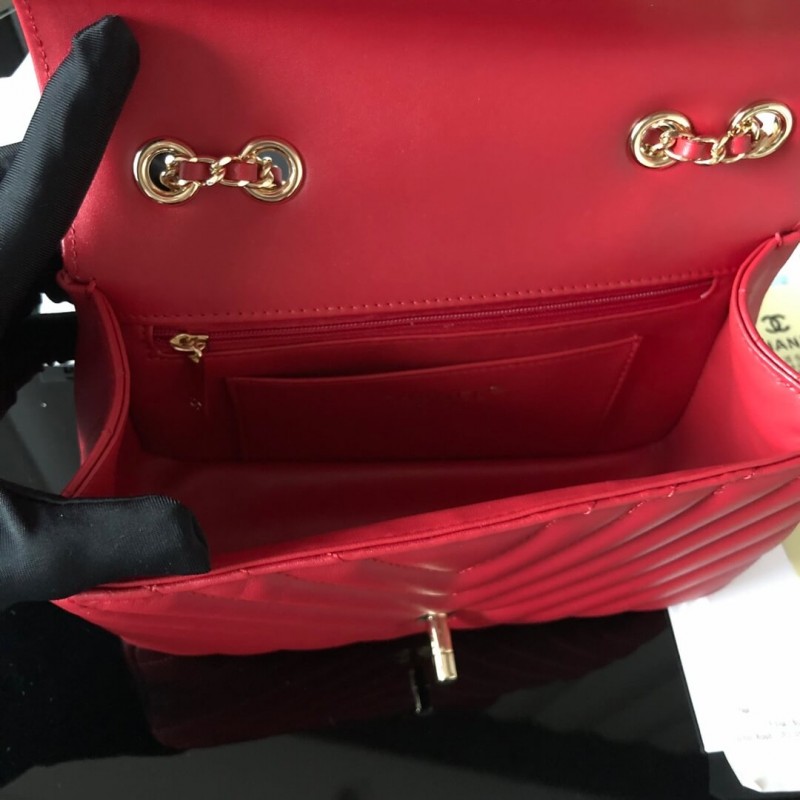 Replica Chanel Calfskin Mini Flap Bag A91586 - Image 9
