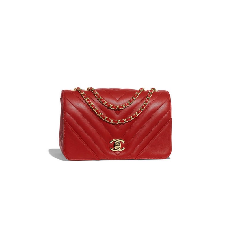 Replica Chanel Calfskin Mini Flap Bag A91586