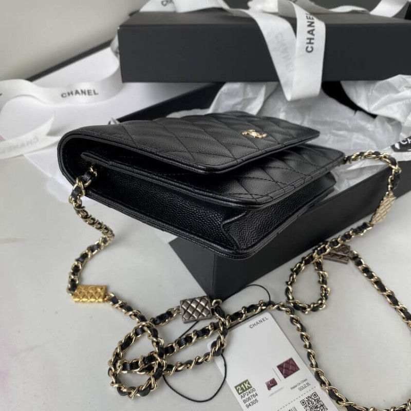 Replica Chanel Caviar Calfskin Woc Wallet On Chain Ap2400 - Image 6