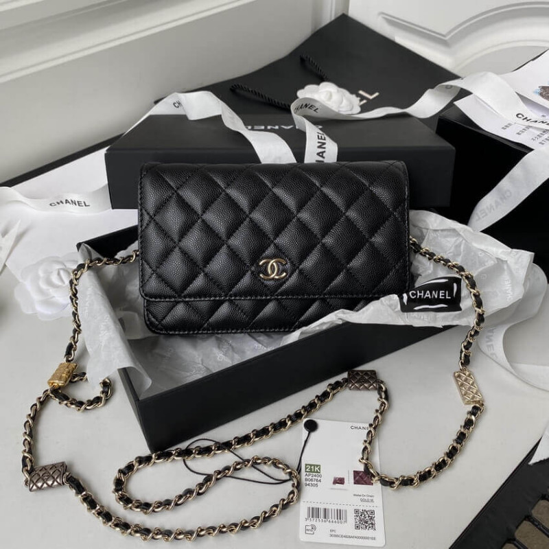 Replica Chanel Caviar Calfskin Woc Wallet On Chain Ap2400