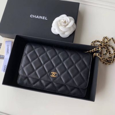 Alternative view of Replica Chanel Caviar Quilted Wallet On Chain Woc A33814