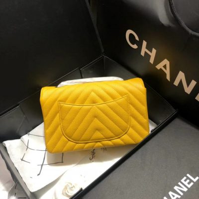 Alternative view of Replica Chanel Chevron Caviar Leathe 20Cm Classic Flap Bag 1116